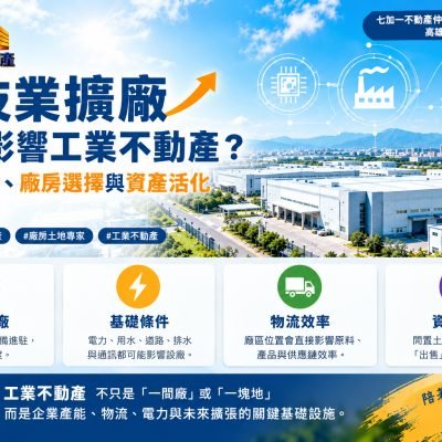 科技業擴廠如何影響工業不動產？企業設廠、廠房選擇與資產活化完整指南