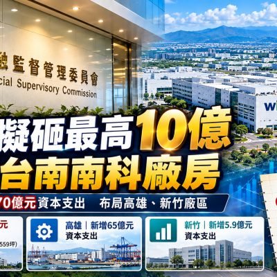 緯創擬砸10億購台南南科廠房｜企業擴廠與工業土地投資分析｜7+1工業不動產